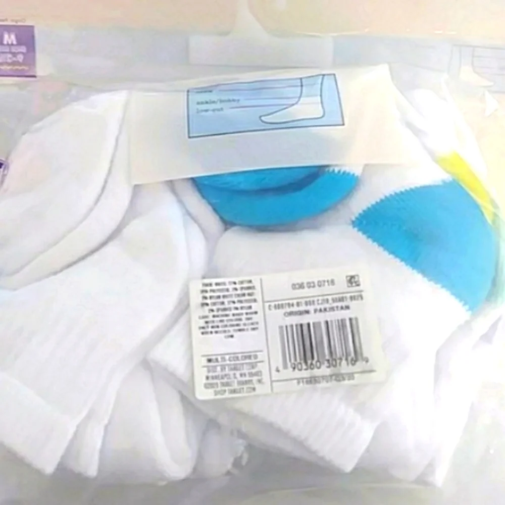 Cat & Jack Girls' 10pk Athletic Ankle Socks Medium (9 - 2 1/2)